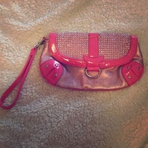 Express pink clutch.